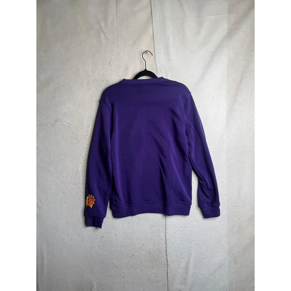 NBA Phoenix Suns Crewneck Sweatshirt Purple Orange Embroidered Logo Mens Small